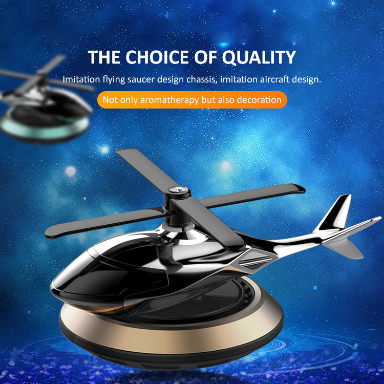 New Helicopter alloy Solar Car Air Perfume Diffuser 2.0