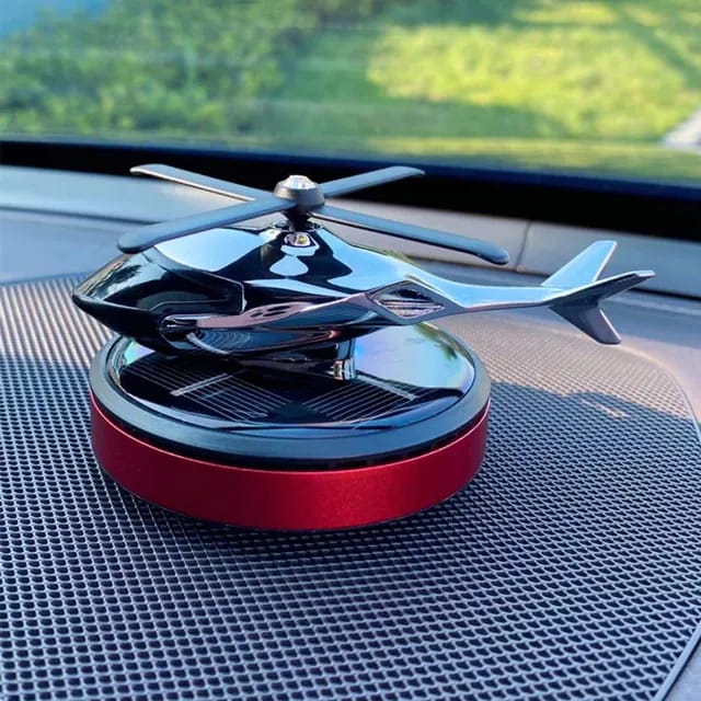 New Helicopter alloy Solar Car Air Perfume Diffuser 2.0