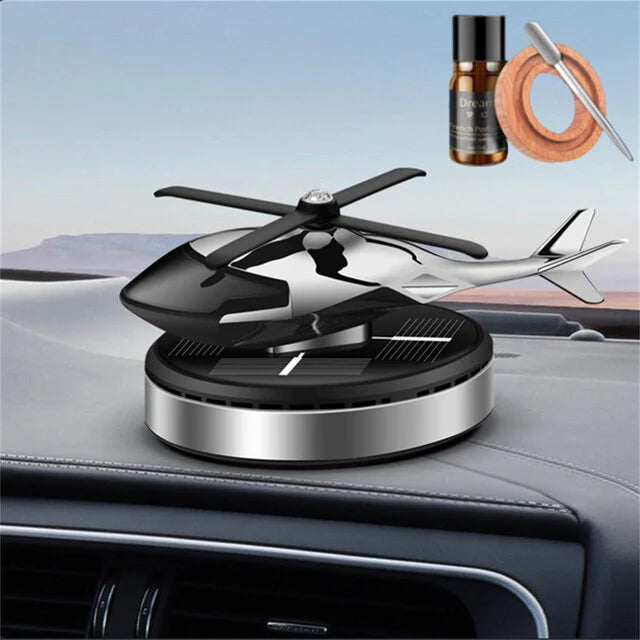 New Helicopter alloy Solar Car Air Perfume Diffuser 2.0